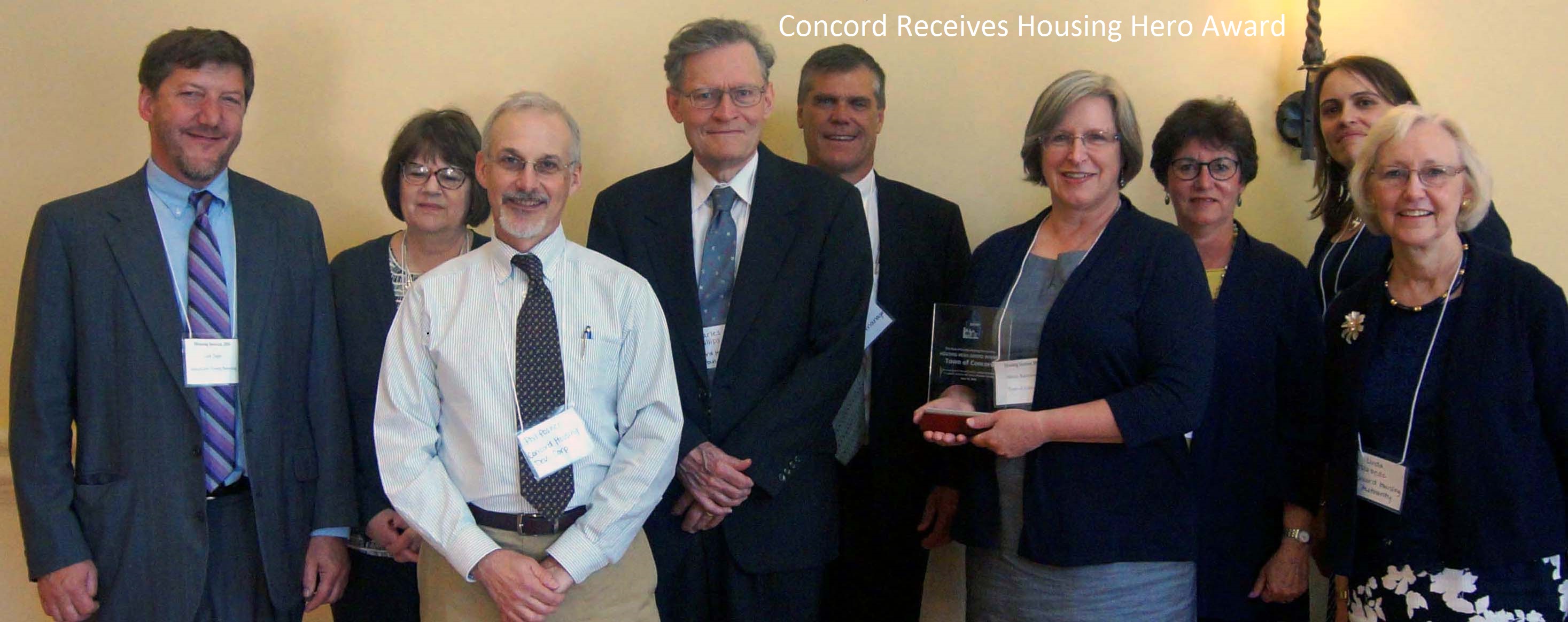 Concord Housing Hero Award from MHP